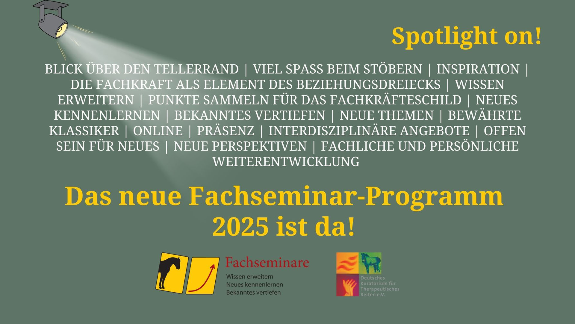 Das neue Fachseminar-Programm 2025 ist da