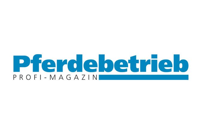 Logo des Pferdebetrieb Profi-Magazins in blauer Schrift mit dem Zusatz 'PROFI-MAGAZIN' in schwarzer Schrift.
