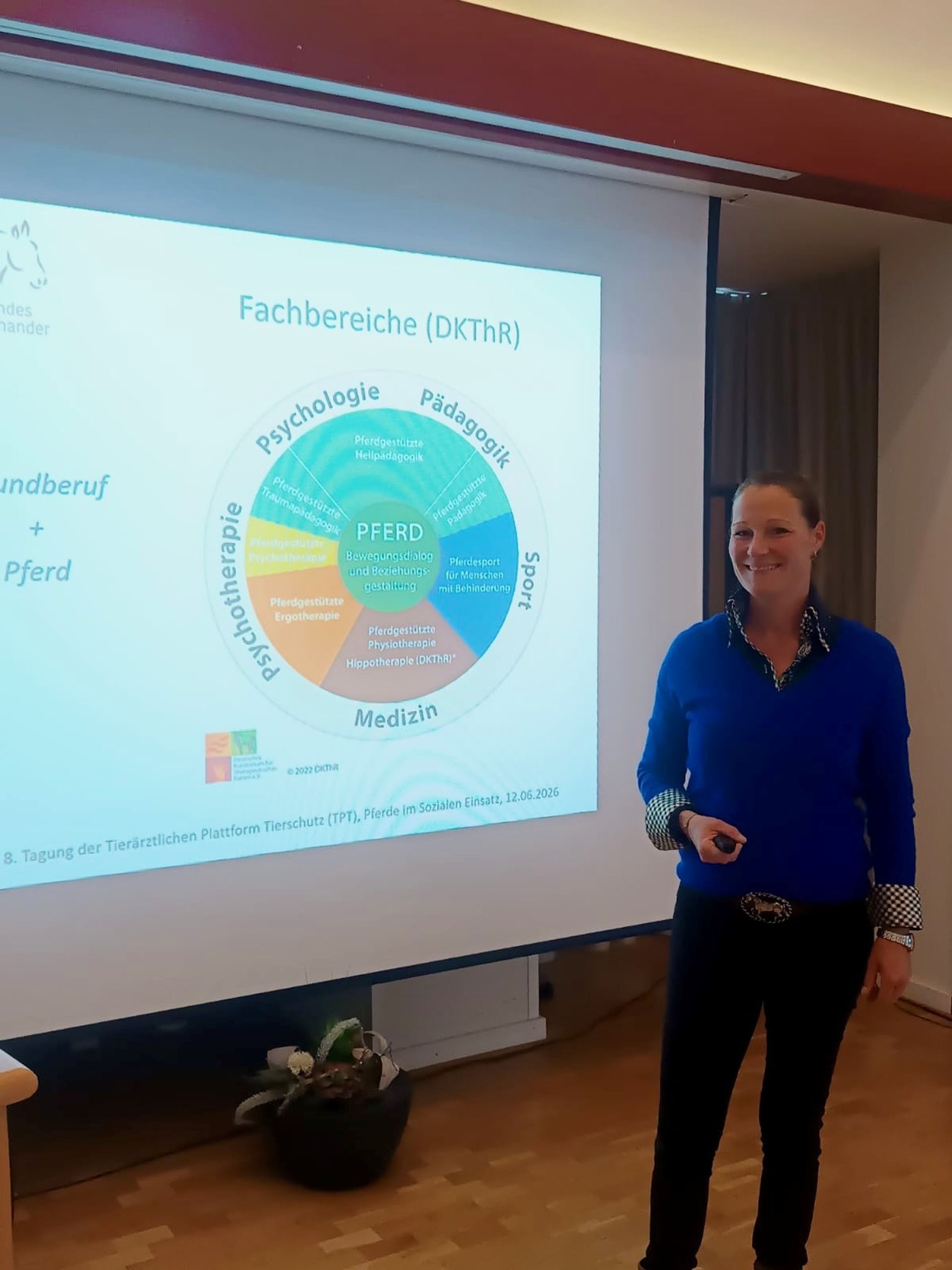 Tagung der Tierärztlichen Plattform Tierschutz 2026. Dr. Elke Haberer Foto: Privat